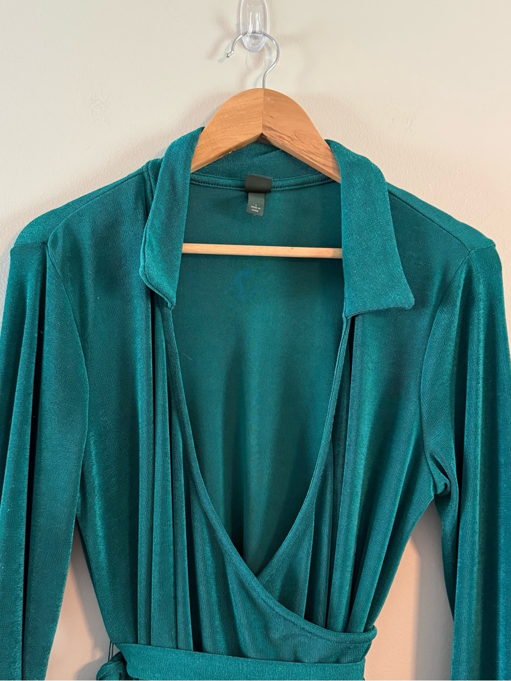 Wild Fable Green Velvet Wrap Robe Dress - Picture 4 of 9